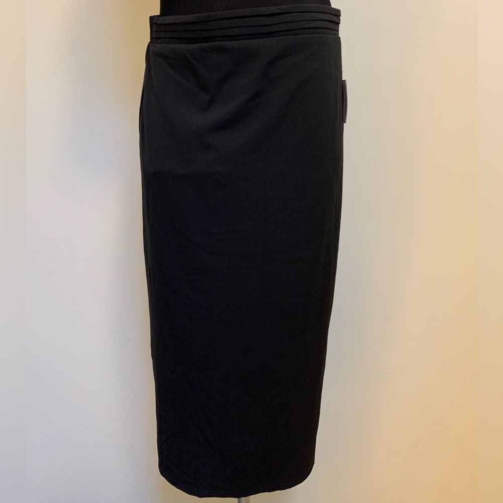 Sag Harbor Stretch Slimming Solution Stretch Skirt-Black-NWT-SEE MEASUREMENTS-S